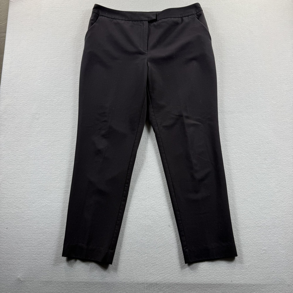 Worthington Pants Womens 14 Black Modern Fit Tapered Leg Stretch‎ Dress Career